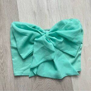 Charlotte Russe Mint Green Bow Top